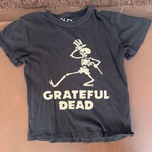 Chaser Grateful Dead Skeleton Charcoal T-Shirt - Kids size 8